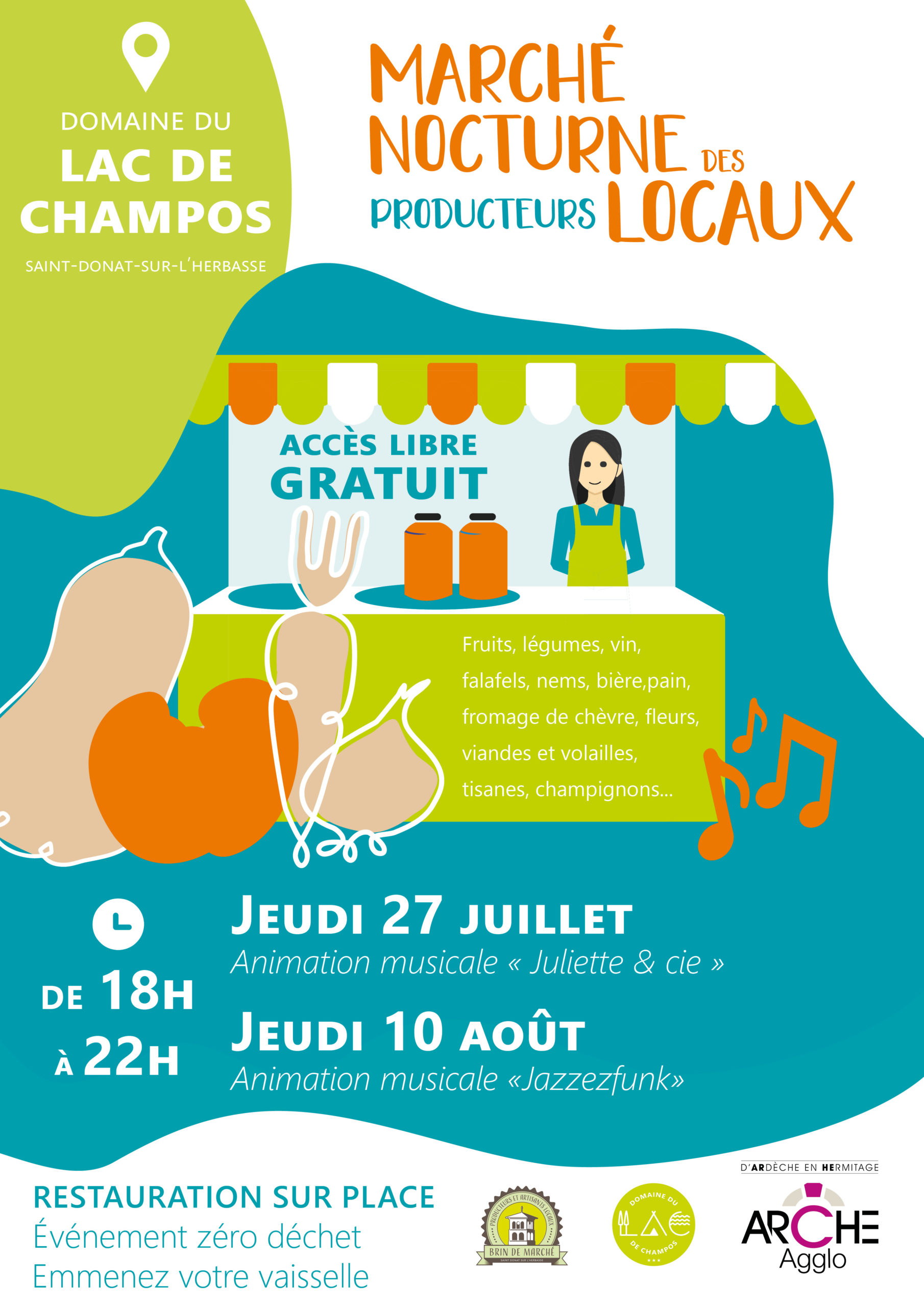 Marché nocture au domaine de Champos